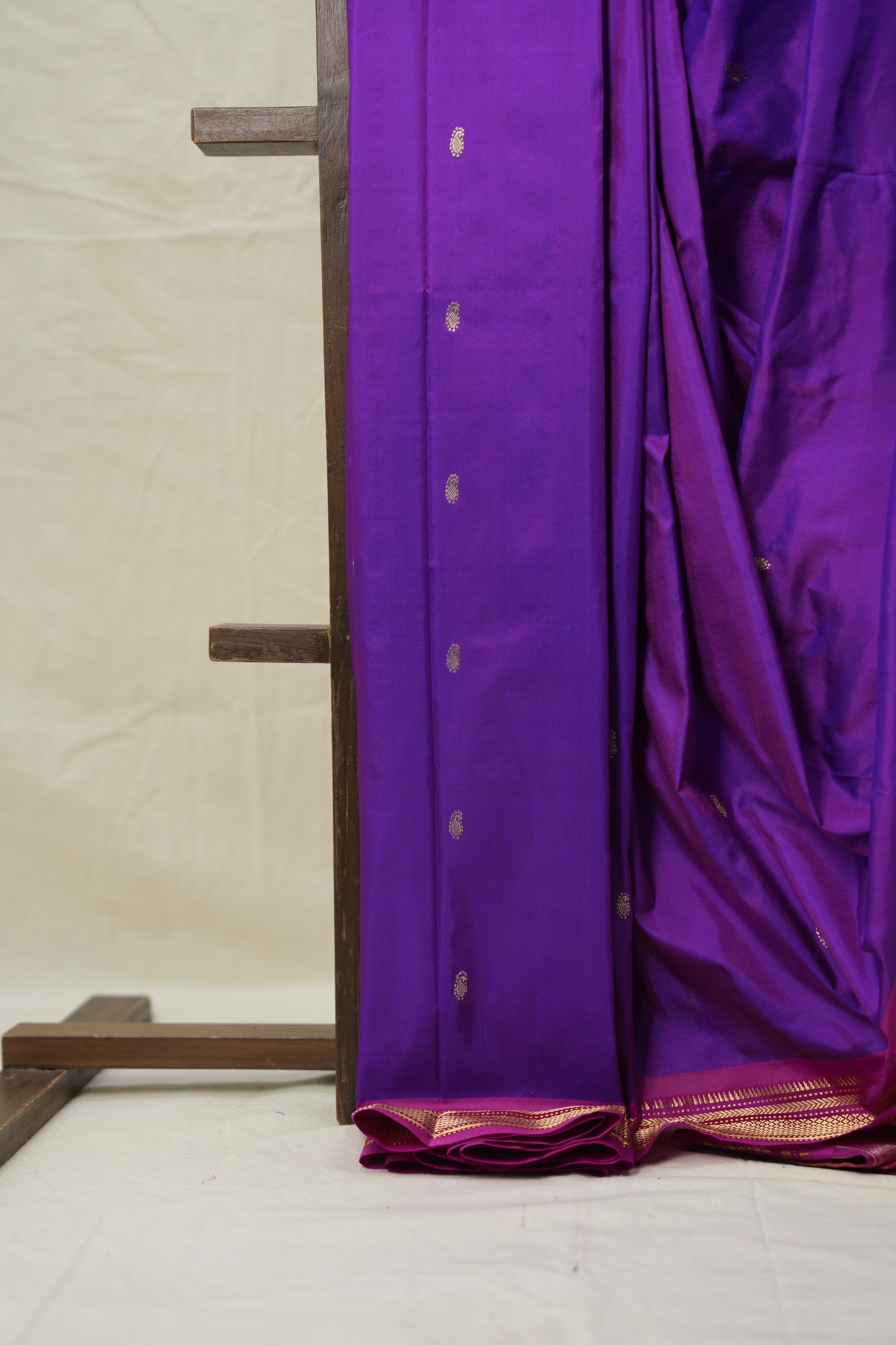 Purple Silk Paithani Saree - SRPSPS762