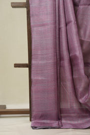 Lilac Tussar Silk Saree - SRLTSS1834