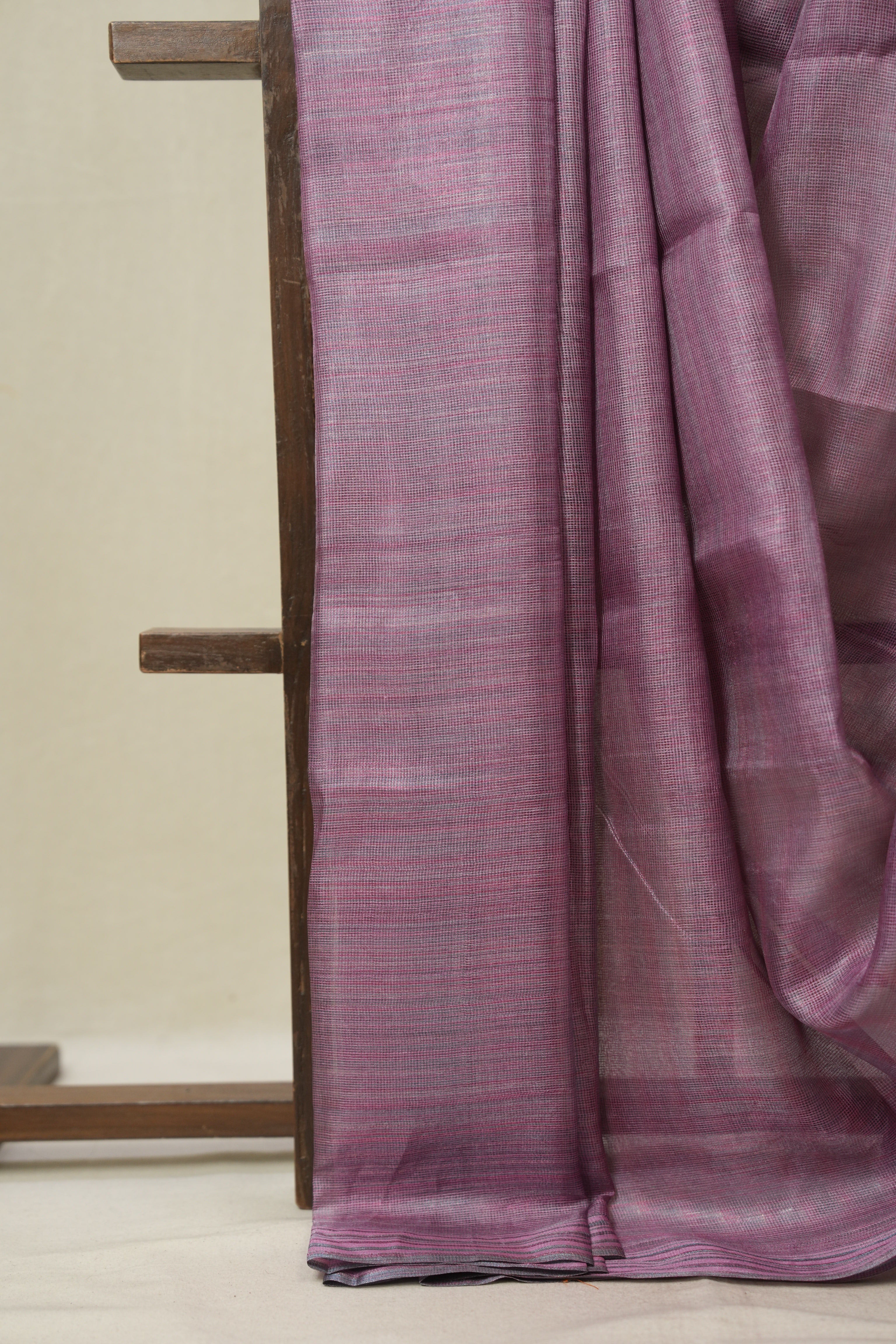 Lilac Tussar Silk Saree - SRLTSS1834