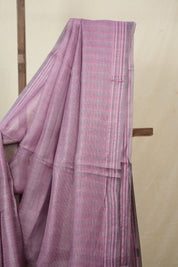 Lilac Tussar Silk Saree - SRLTSS1834