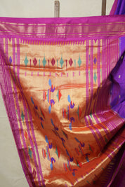 Purple Silk Paithani Saree - SRPSPS762