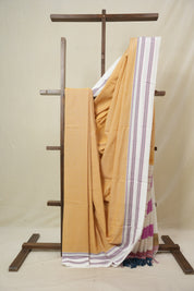 Peach Cotton IIkal Saree With Gayatri Border - SRPCIS900