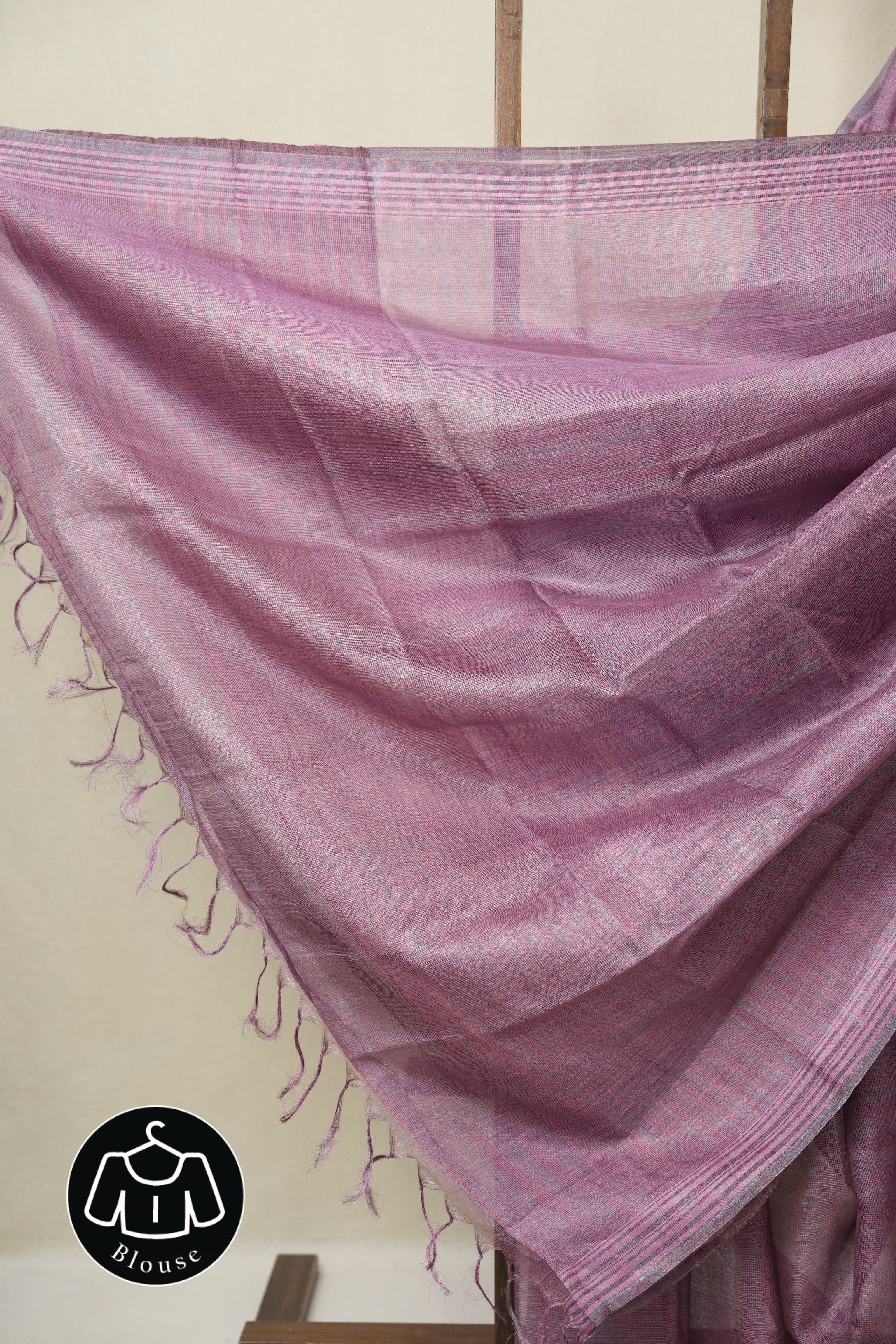 Lilac Tussar Silk Saree - SRLTSS1834