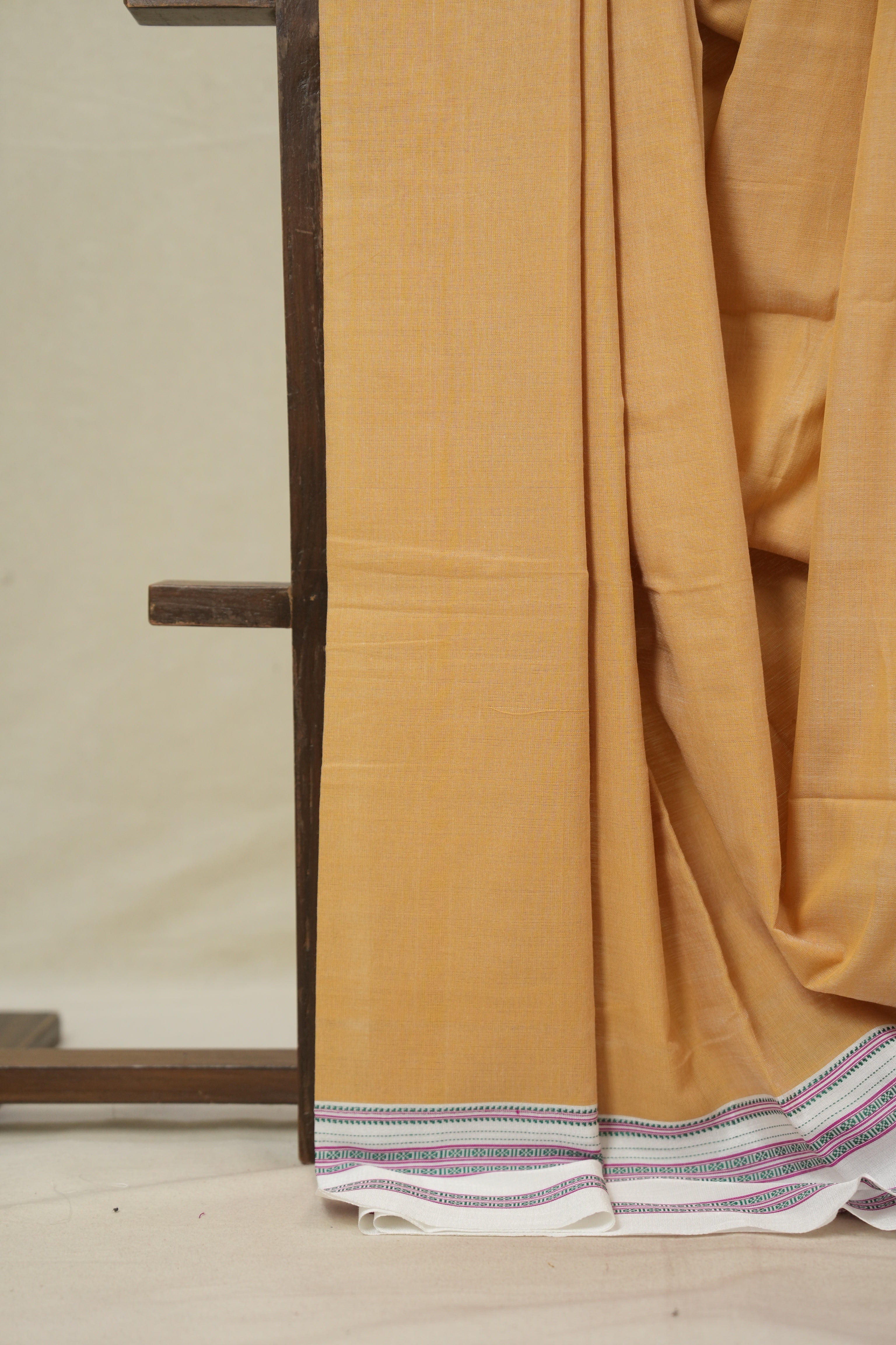 Peach Cotton IIkal Saree With Gayatri Border - SRPCIS900