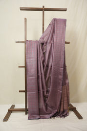 Pink Tussar Silk Saree - SRPTSS1829