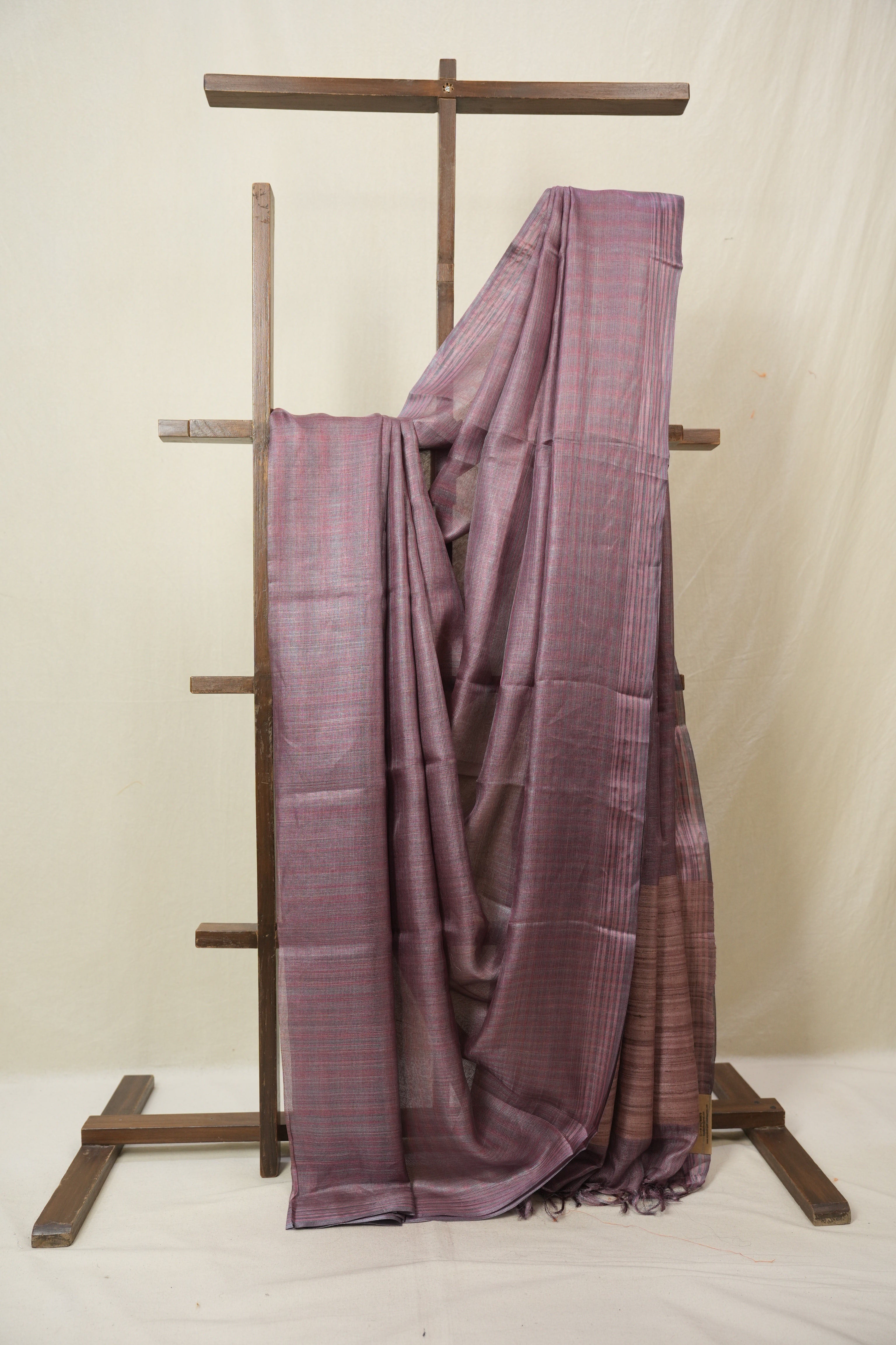 Pink Tussar Silk Saree - SRPTSS1829