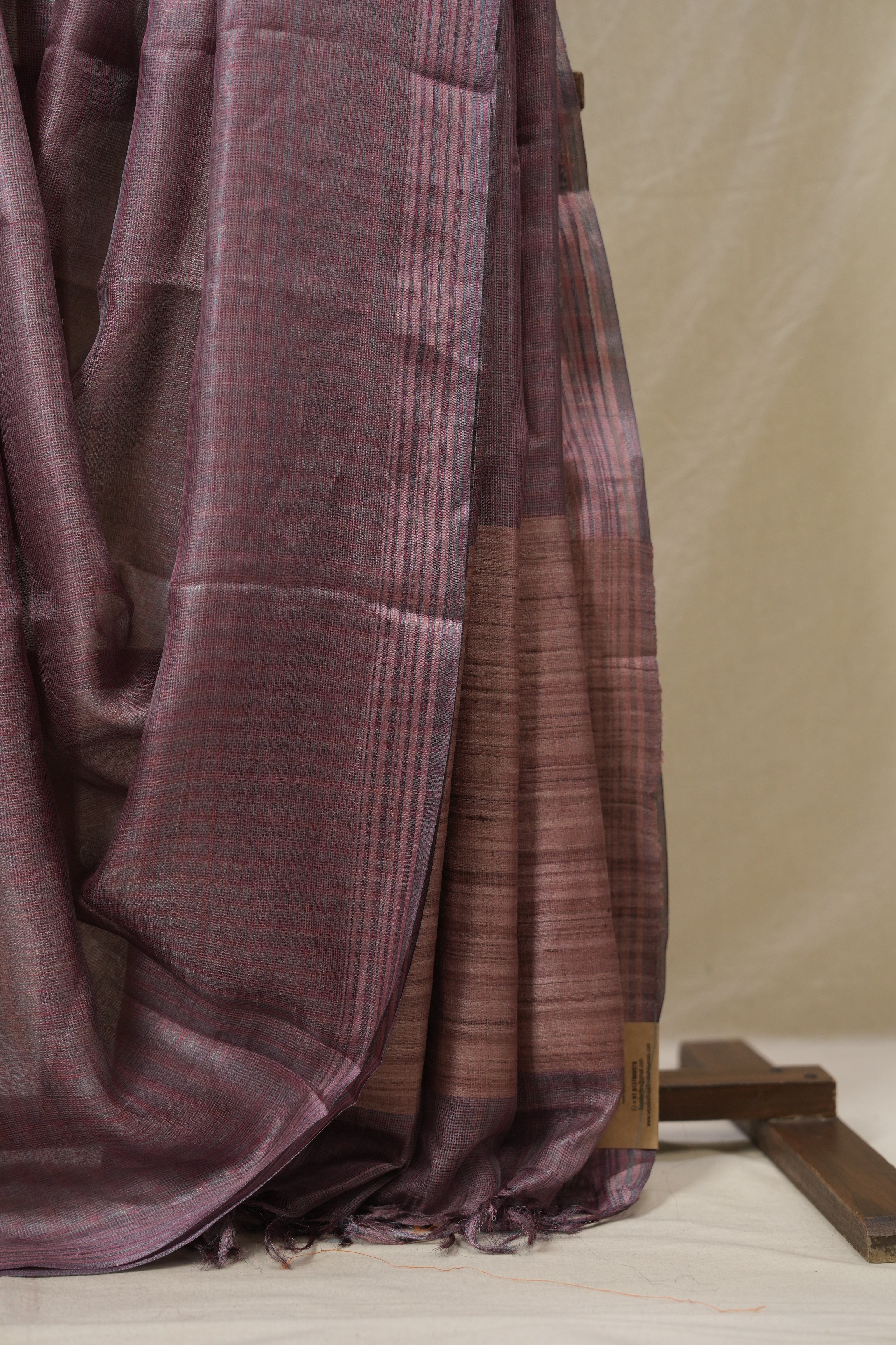 Pink Tussar Silk Saree - SRPTSS1829