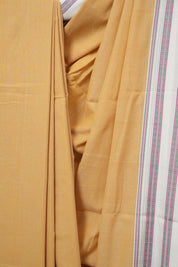 Peach Cotton IIkal Saree With Gayatri Border - SRPCIS900