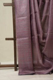 Pink Tussar Silk Saree - SRPTSS1829