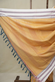 Peach Cotton IIkal Saree With Gayatri Border - SRPCIS900
