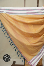 Peach Cotton IIkal Saree With Gayatri Border - SRPCIS900