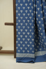 Blue HBP Cotton Saree - SRBCS3545