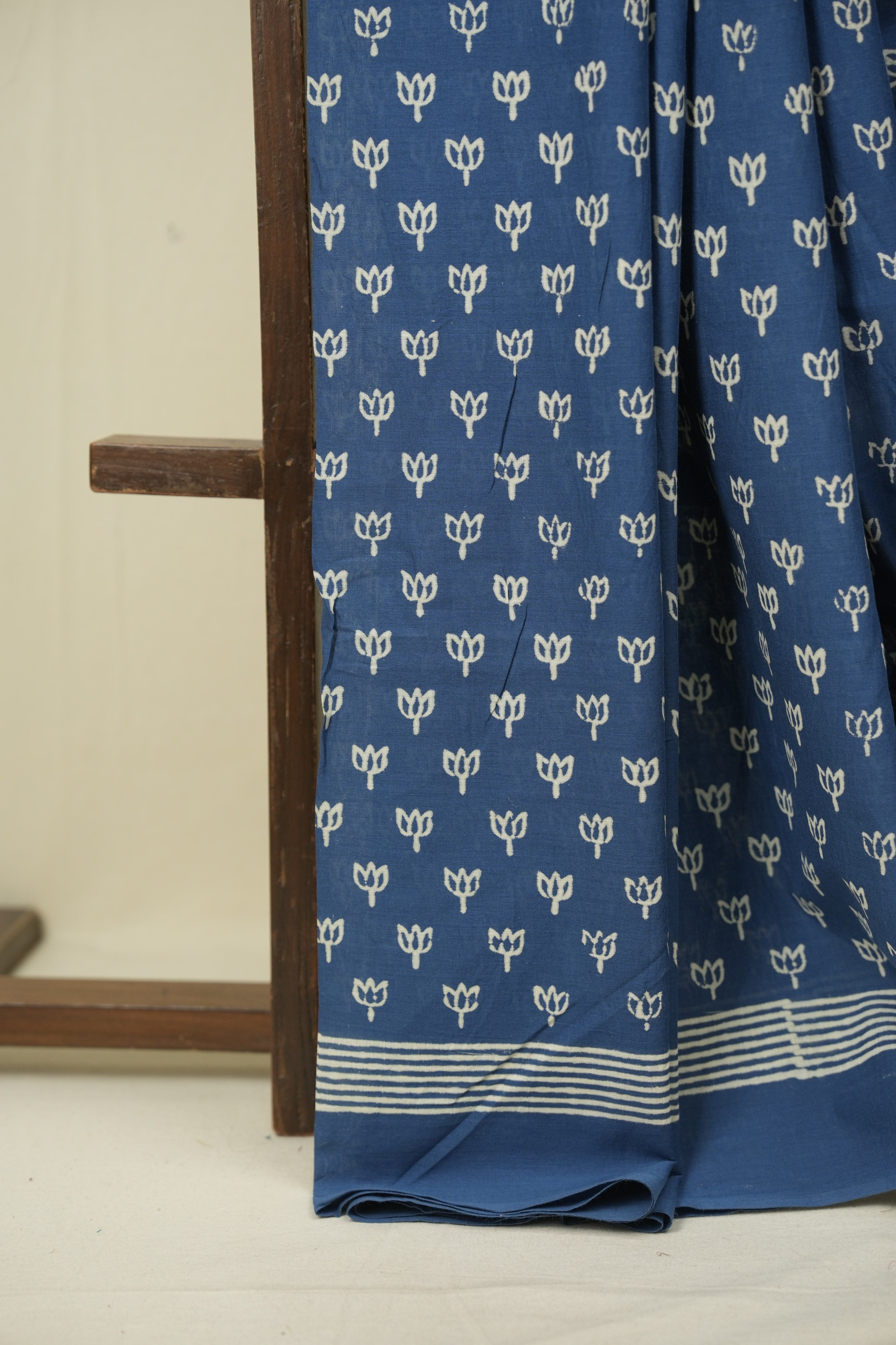 Blue HBP Cotton Saree - SRBCS3545
