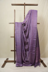 Purple Tussar Silk Saree - SRPTSS1826