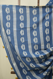 Blue HBP Cotton Saree - SRBCS3545