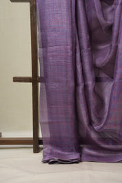 Purple Tussar Silk Saree - SRPTSS1826