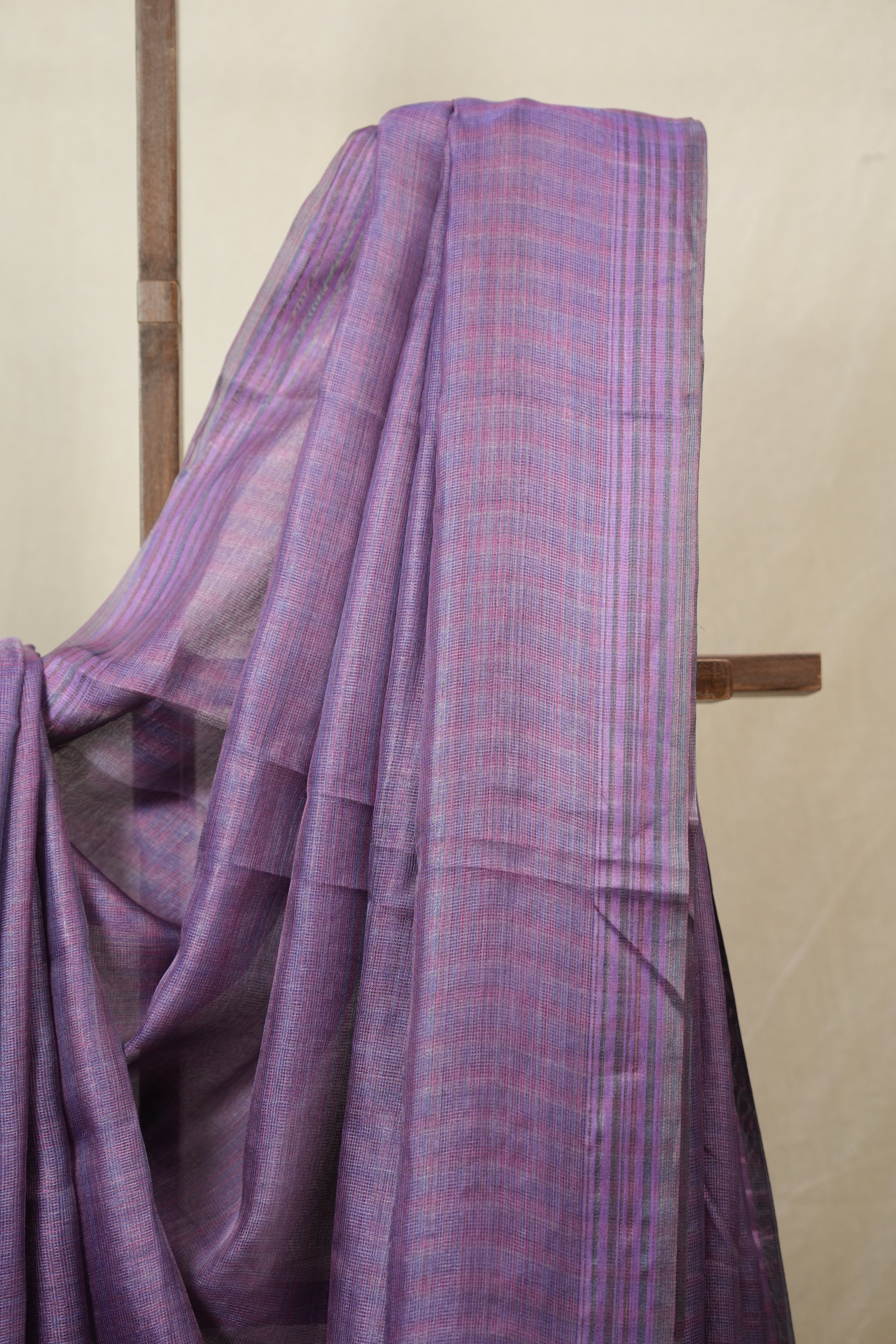 Purple Tussar Silk Saree - SRPTSS1826