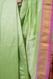 Mint Green Silk Paithani Saree - SRMGSPS768