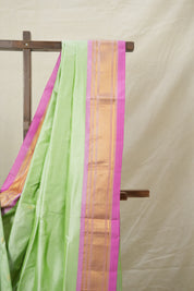 Mint Green Silk Paithani Saree - SRMGSPS768