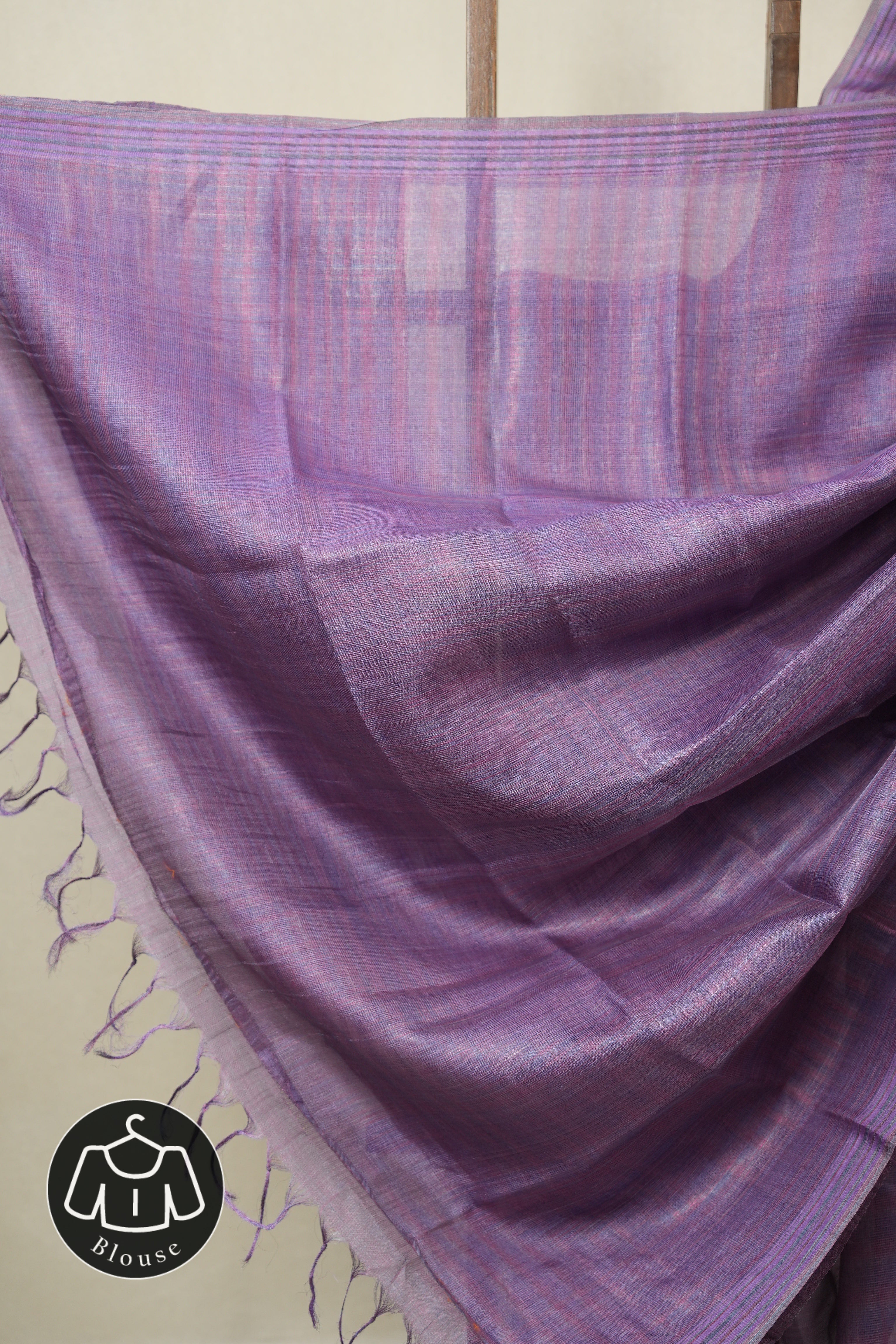 Purple Tussar Silk Saree - SRPTSS1826