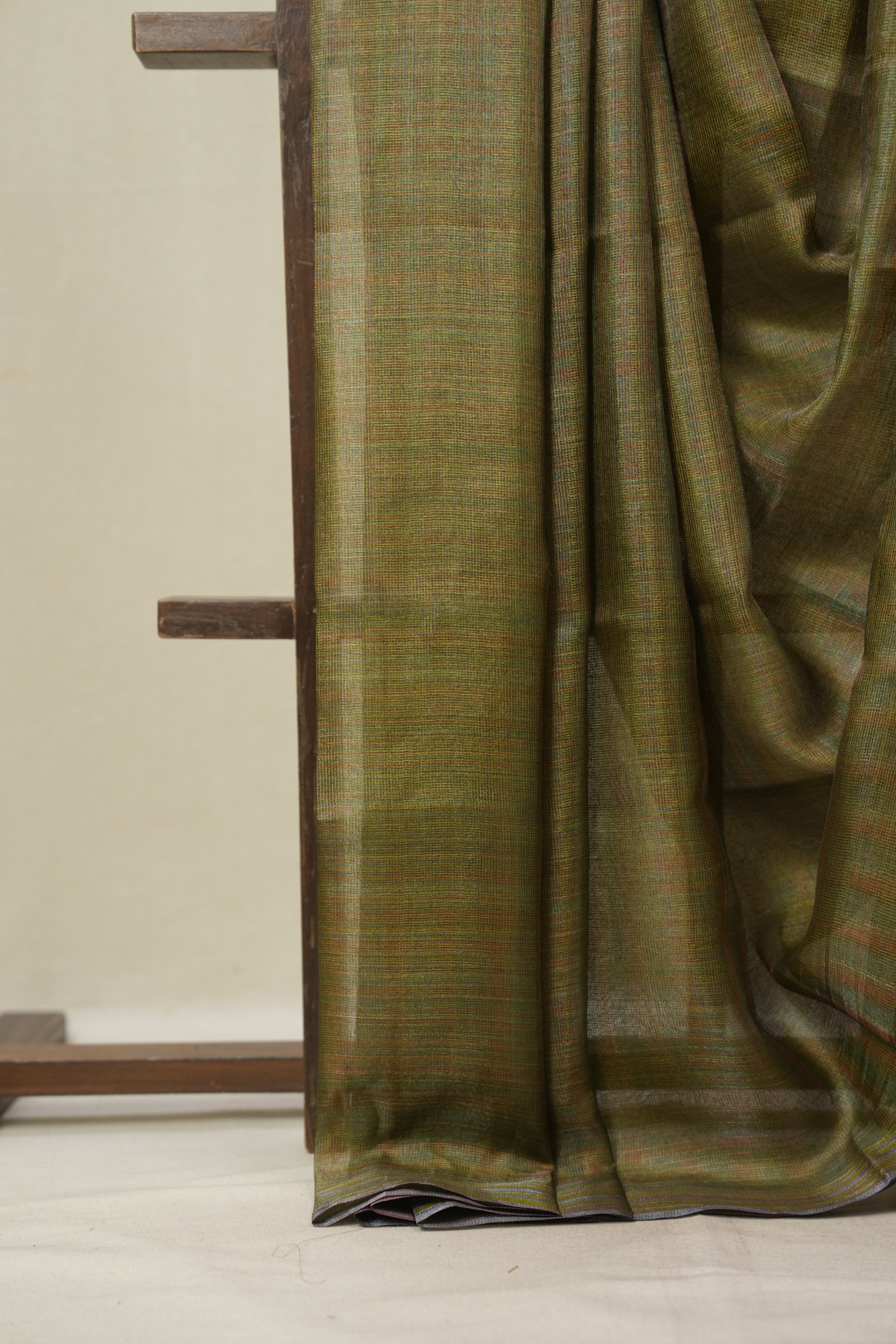 Green Tussar Silk Saree - SRGTSS1823