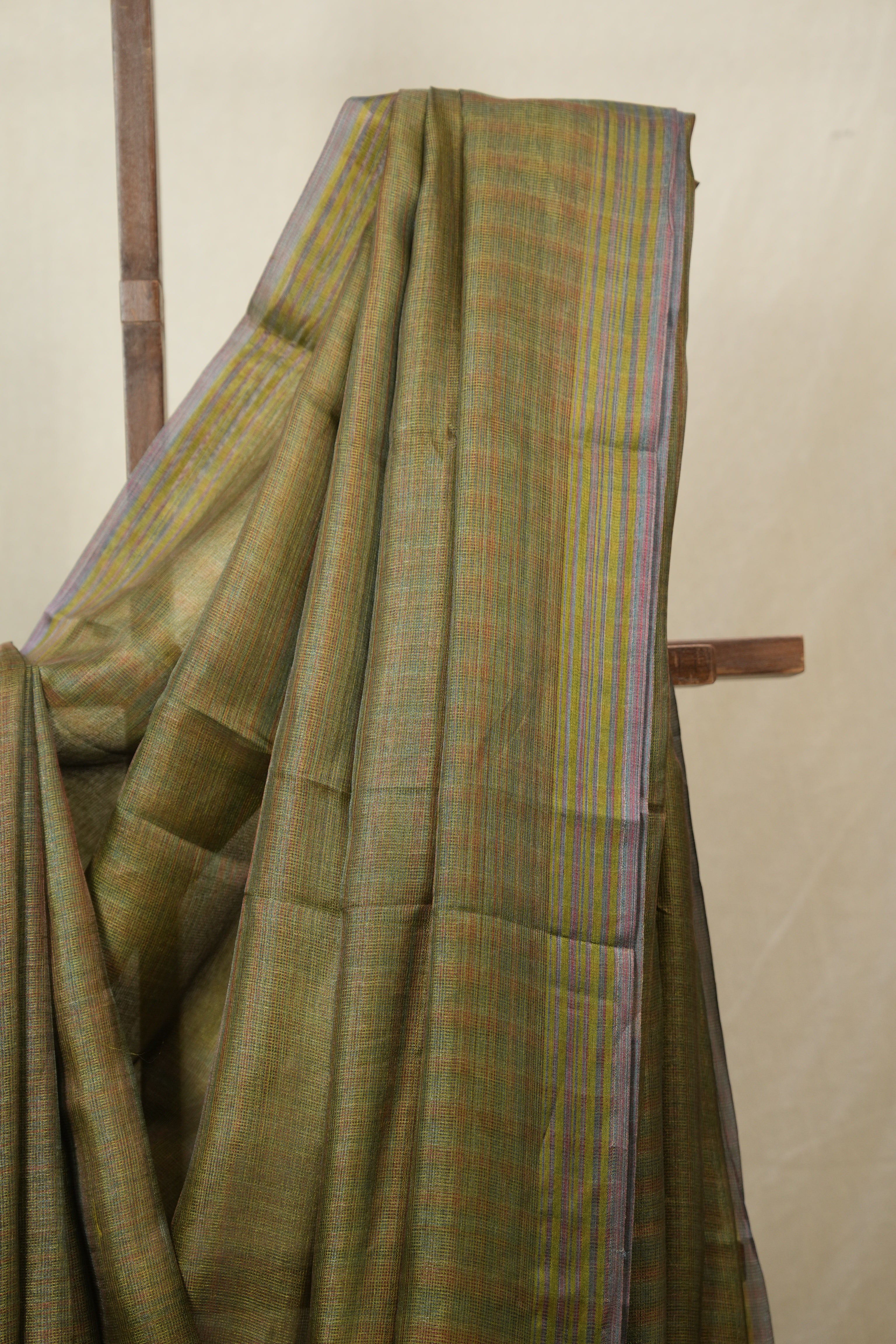 Green Tussar Silk Saree - SRGTSS1823