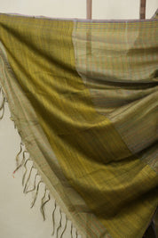Green Tussar Silk Saree - SRGTSS1823