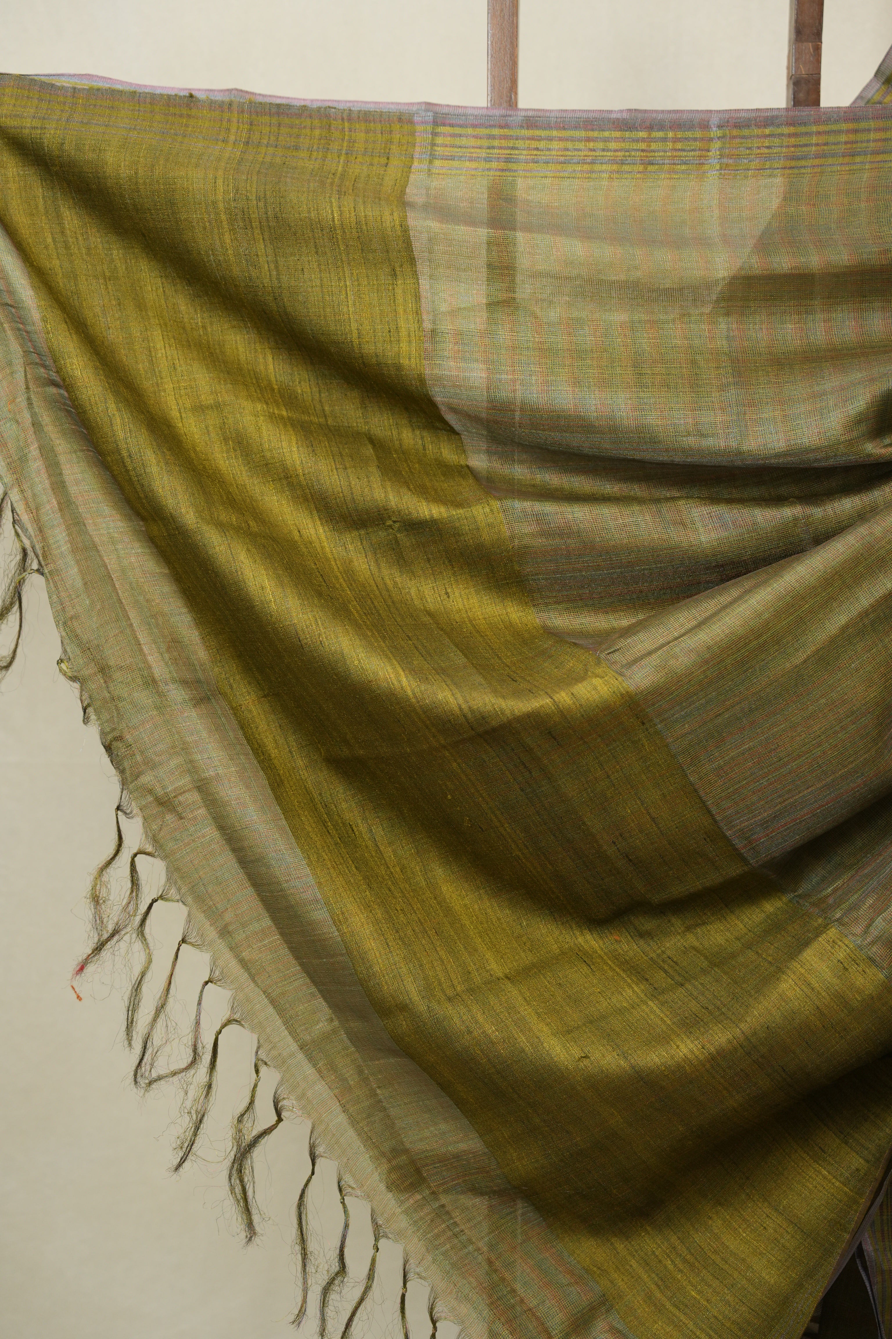 Green Tussar Silk Saree - SRGTSS1823