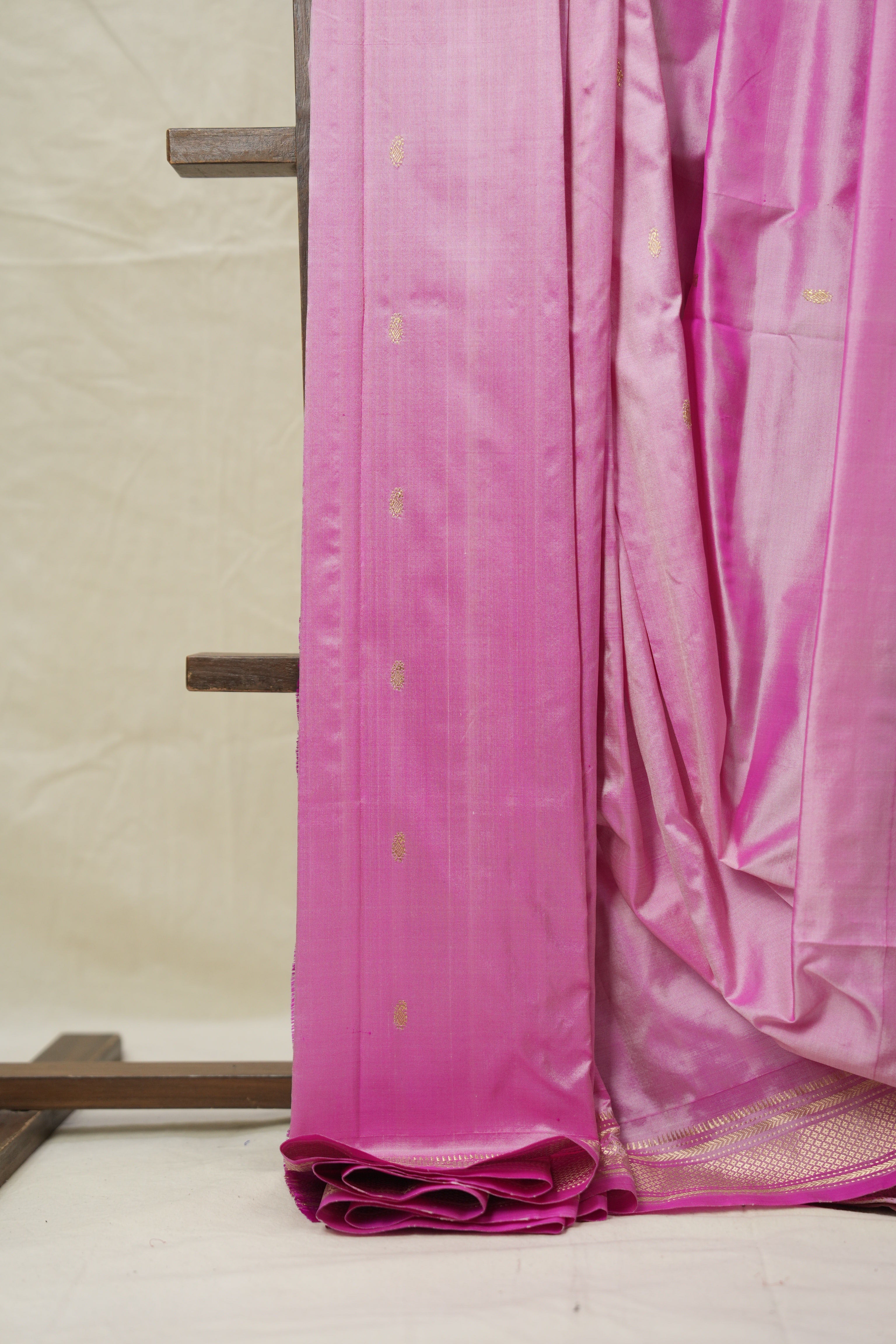 Two Tone Pink Silk Paithani Saree - SRTTPSPS769