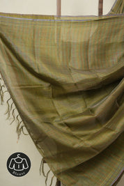 Green Tussar Silk Saree - SRGTSS1823