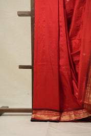 Red Silk Paithani Saree - SRRSPS718