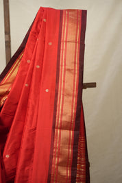 Red Silk Paithani Saree - SRRSPS718