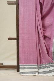Light Pink Cotton IIkal Saree With Gayatri Border - SRLPCIS903