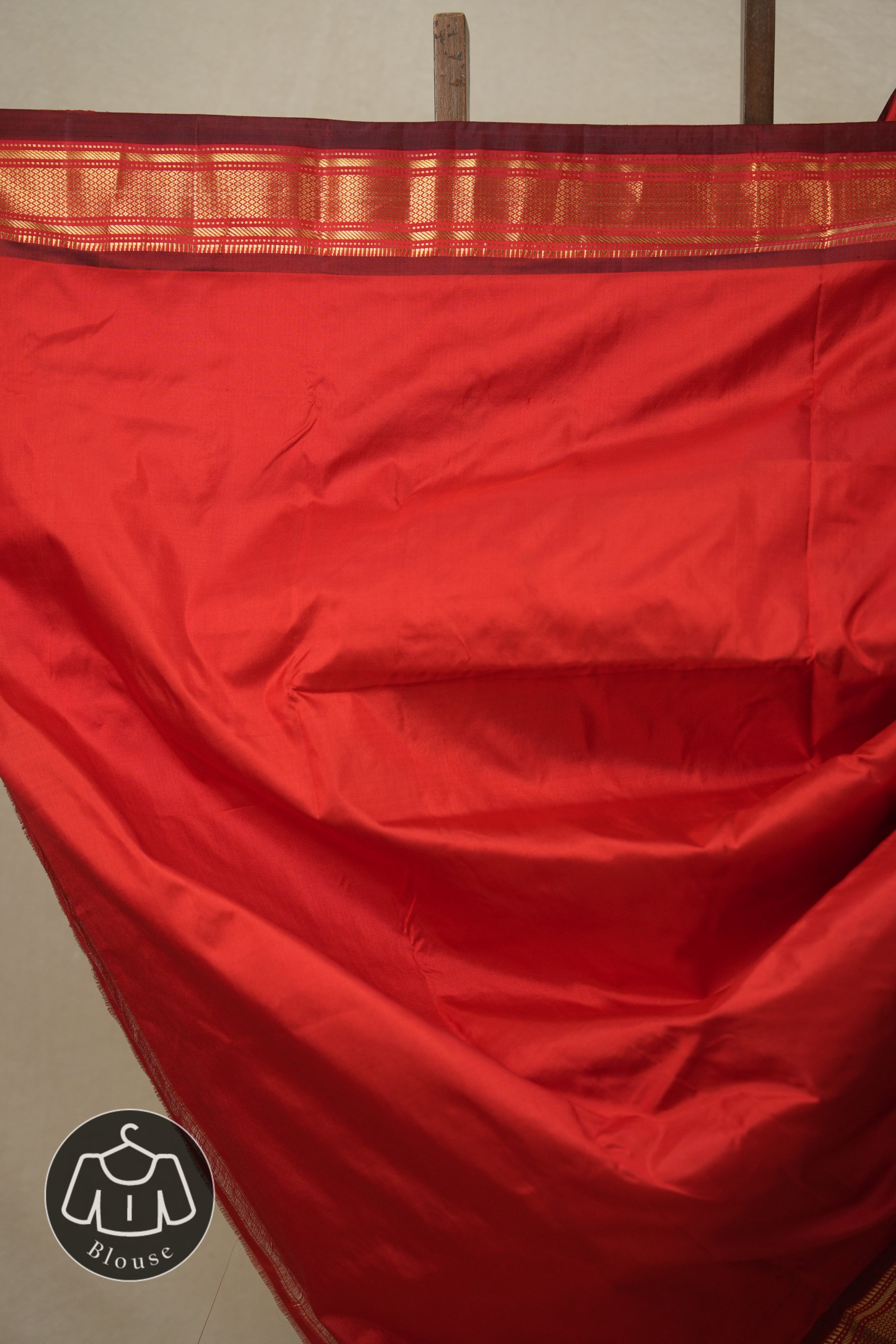 Red Silk Paithani Saree - SRRSPS718