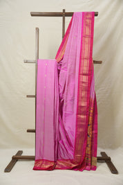 Two Tone Pink Silk Paithani Saree - SRTTPSPS774