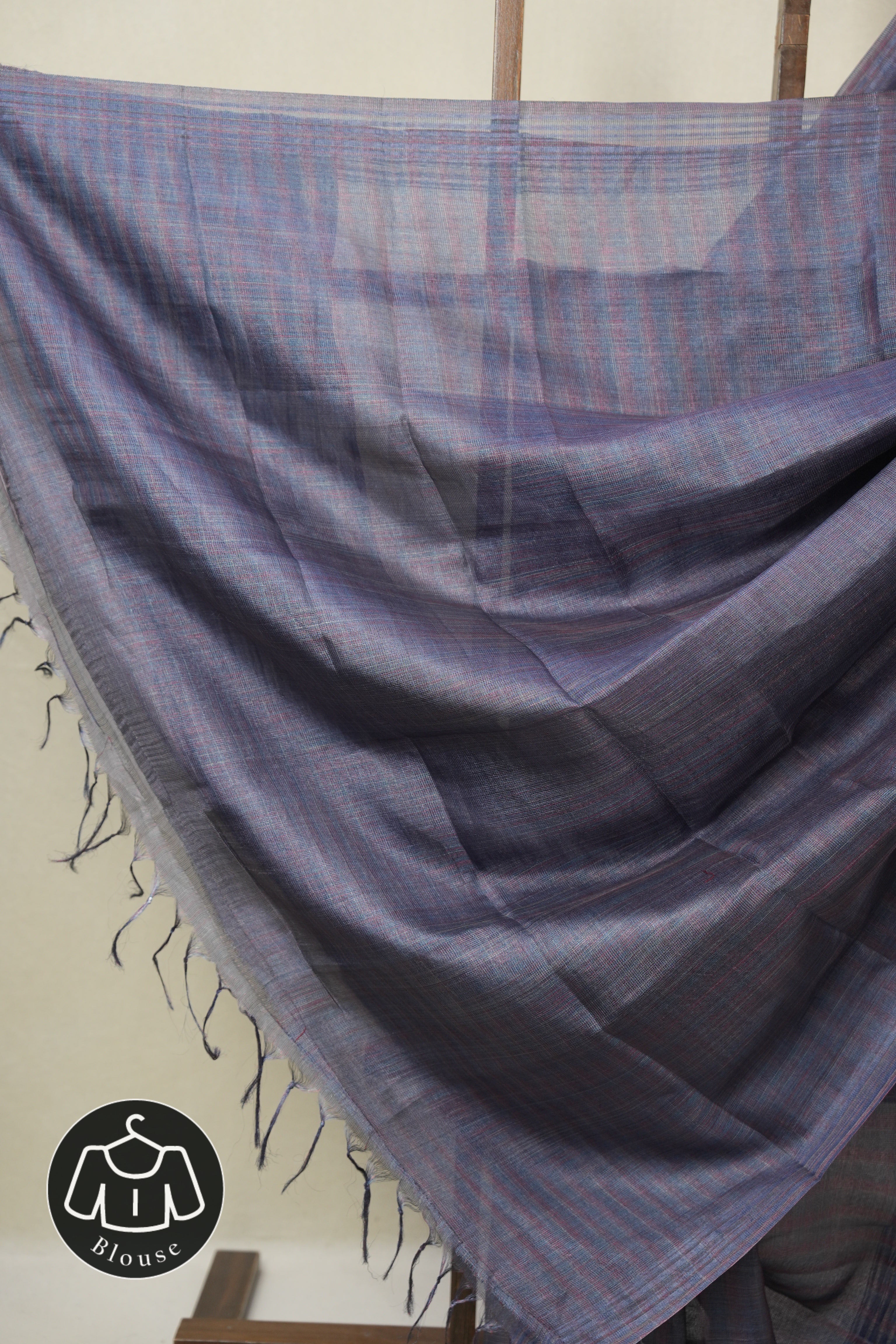 Purple Tussar Silk Saree - SRPTSS1820