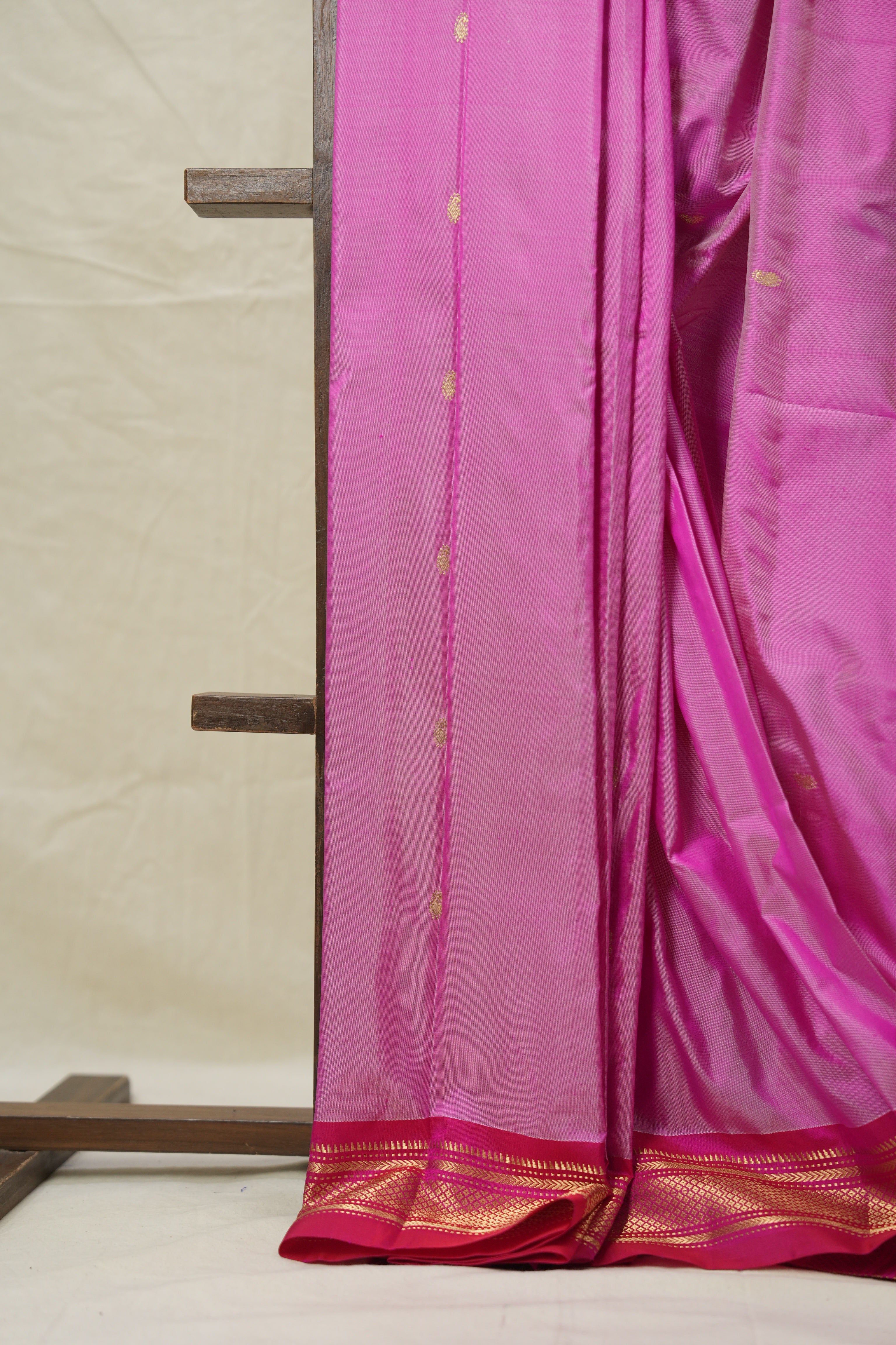 Two Tone Pink Silk Paithani Saree - SRTTPSPS774