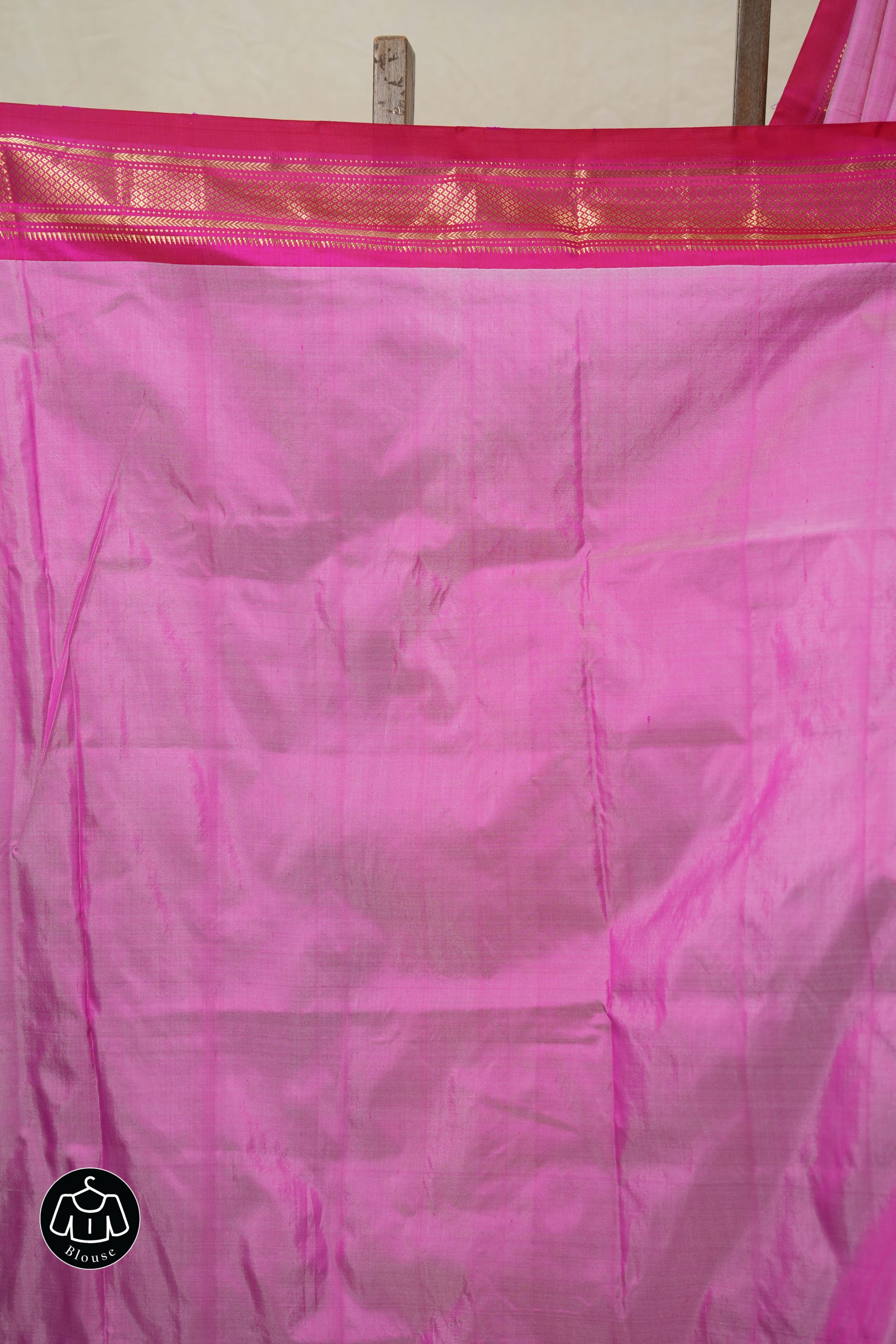 Two Tone Pink Silk Paithani Saree - SRTTPSPS774