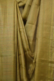 Yellow Tussar Silk Saree - SRYTSS1822