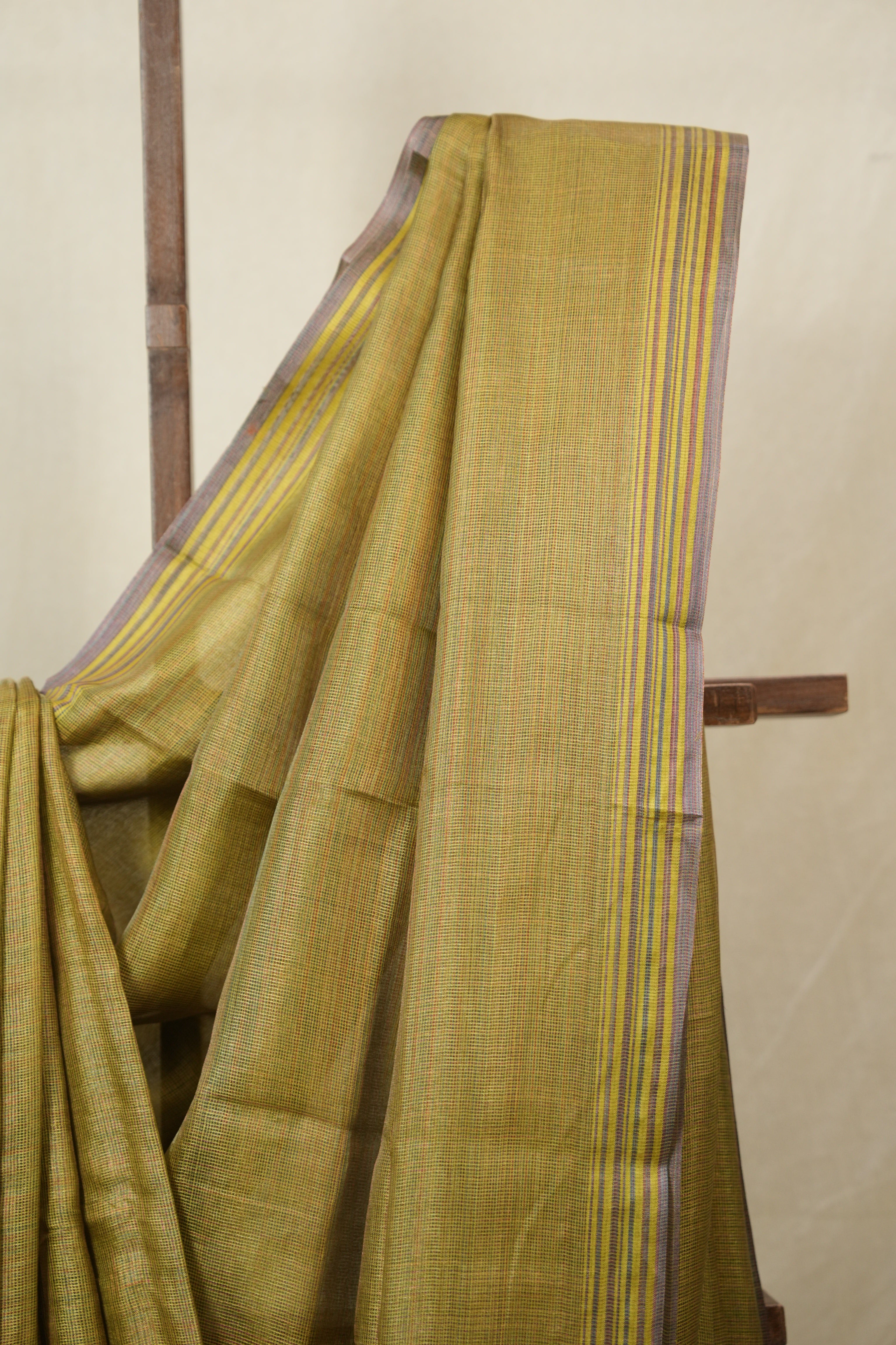 Yellow Tussar Silk Saree - SRYTSS1822