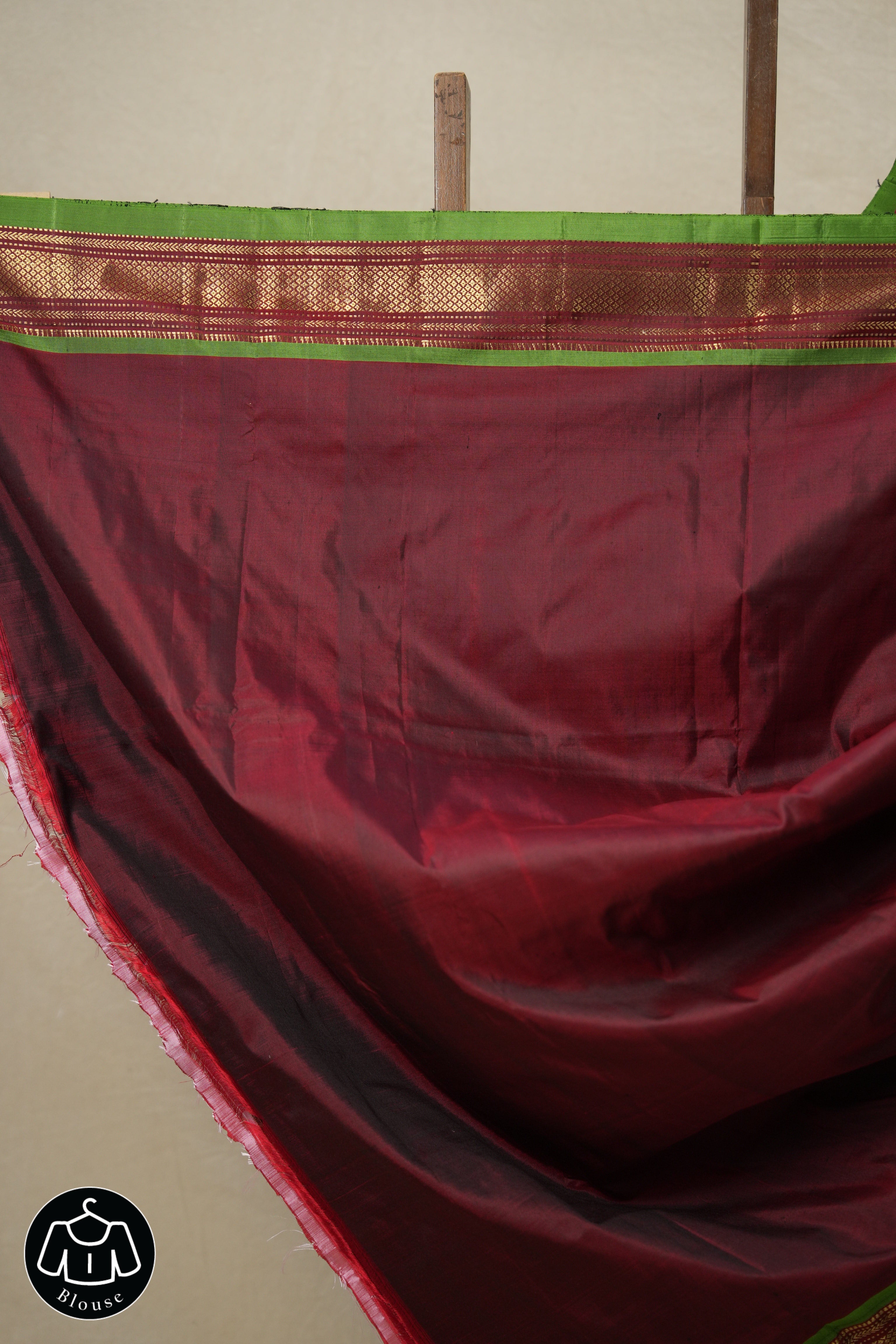 Maroon Silk Paithani Saree - SRMSPS719