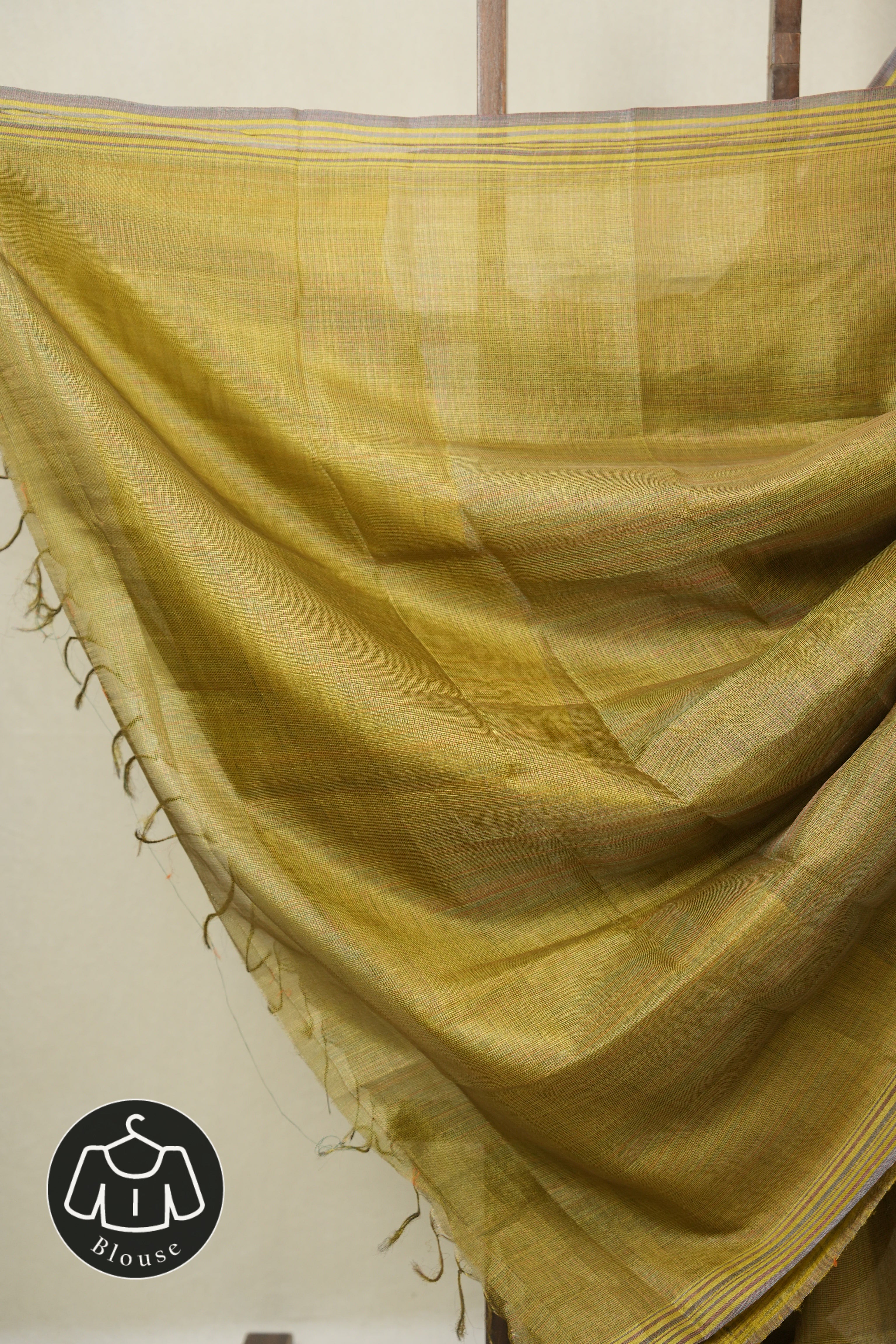 Yellow Tussar Silk Saree - SRYTSS1822