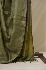 Green Tussar Silk Saree - SRGTSS1819