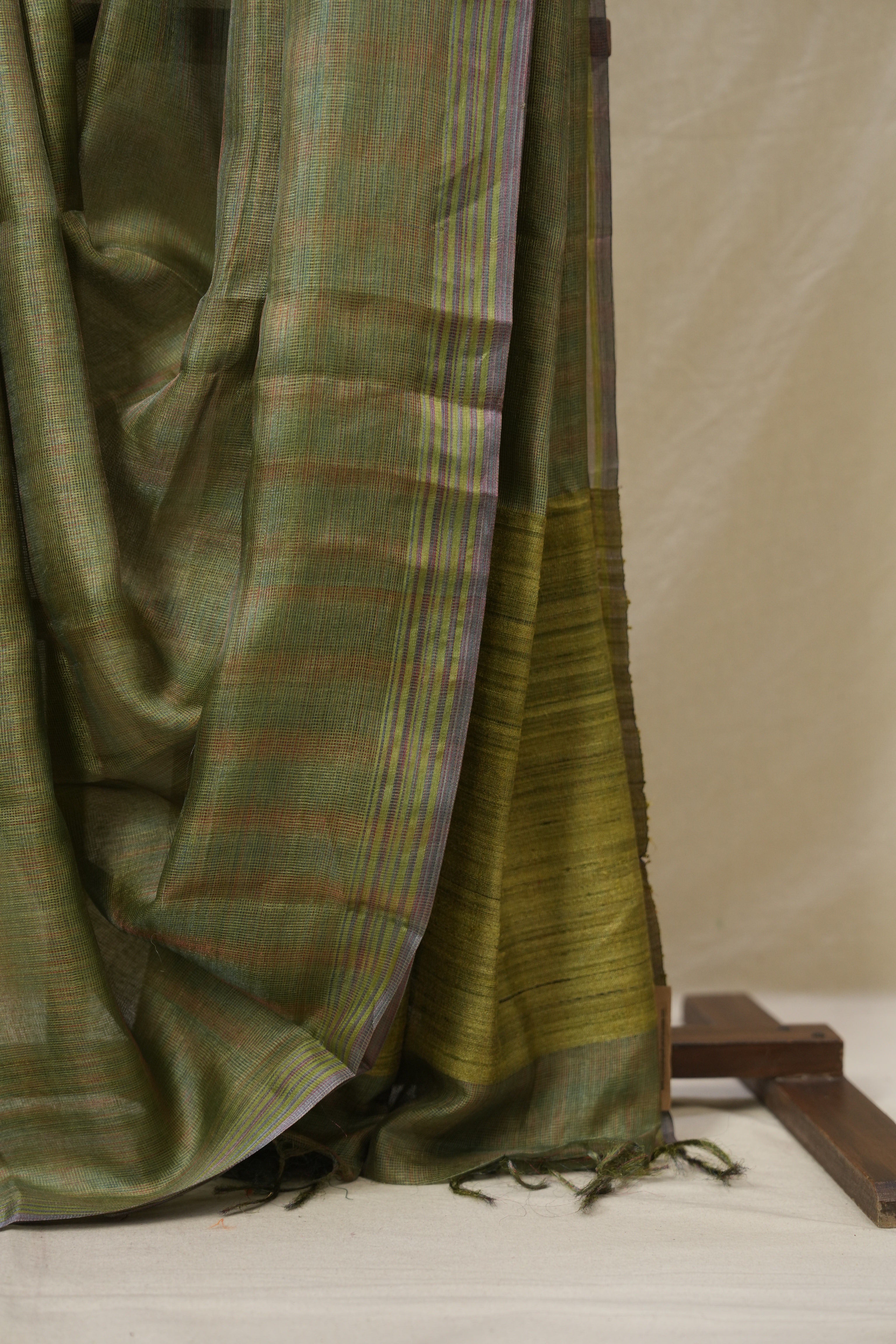 Green Tussar Silk Saree - SRGTSS1819