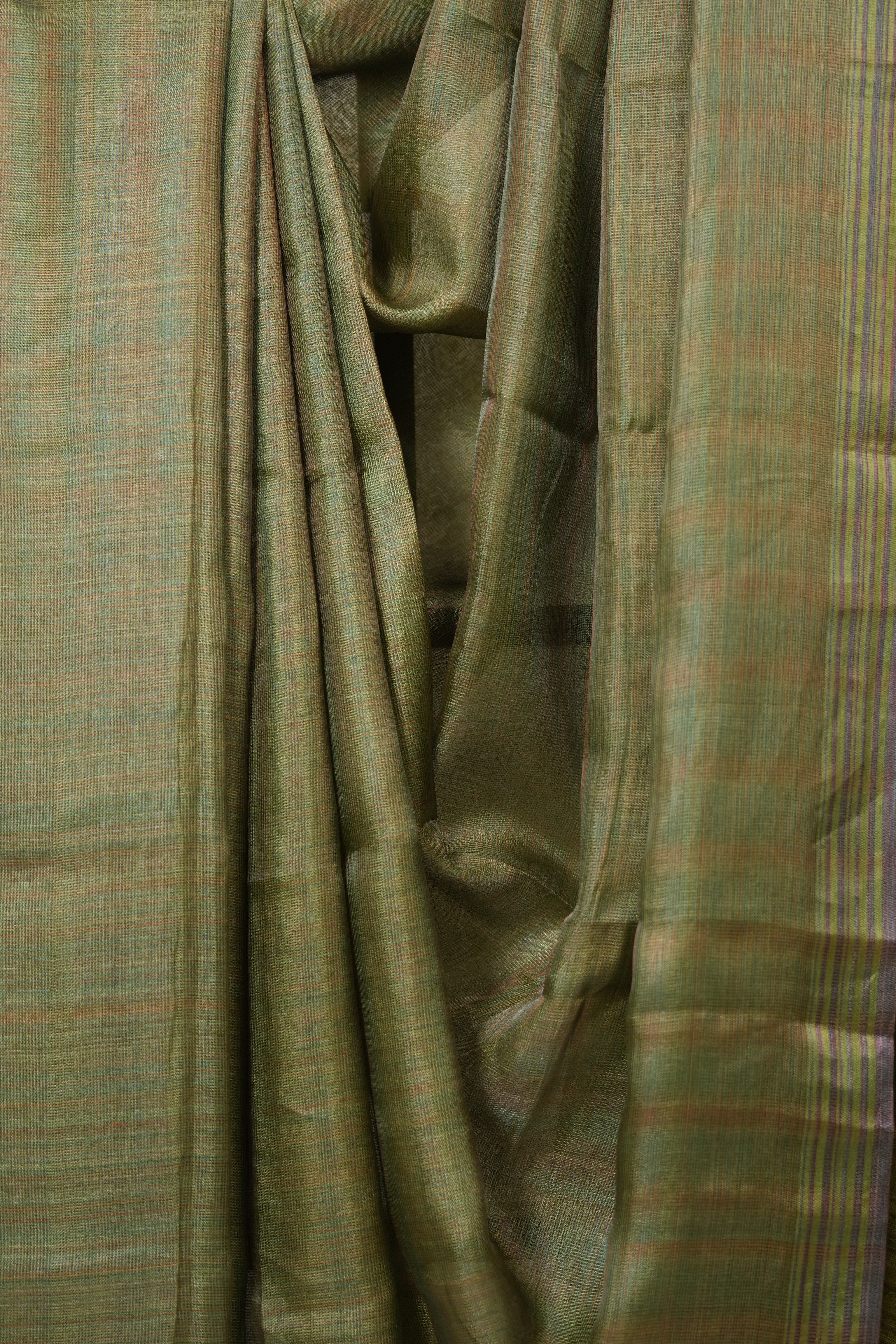 Green Tussar Silk Saree - SRGTSS1819