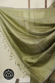 Green Tussar Silk Saree - SRGTSS1819