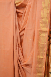 Light Orange Cotton Paithani Saree - SRLOCPS710