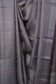 Grey Tussar Silk Saree - SRGTSS1821