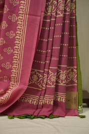 Pink HBP Cotton Saree - SRPCS3554