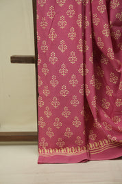 Pink HBP Cotton Saree - SRPCS3554